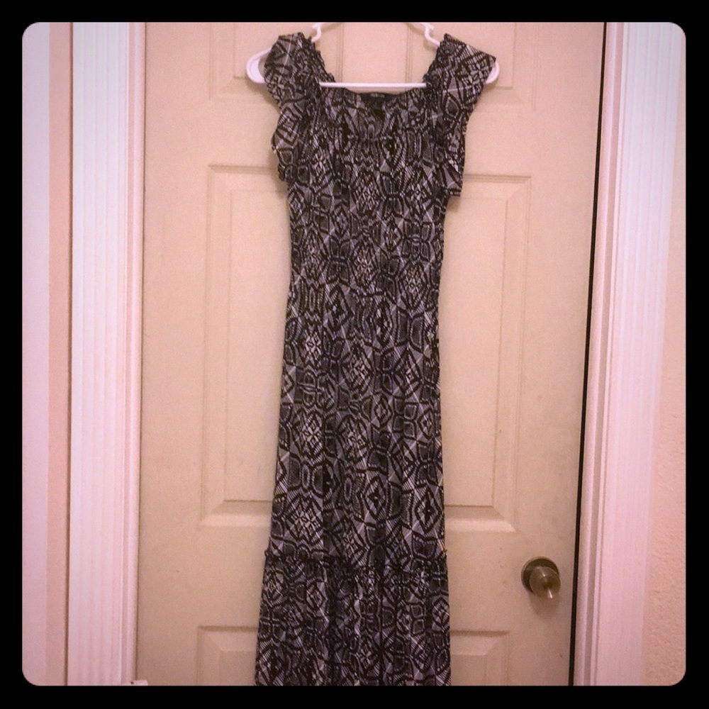 Long ankle bohemian dress.